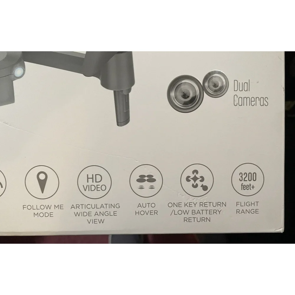 Phoenix GPS Foldable Video Drone 40 Minutes Total Flight Time Dual Cameras
